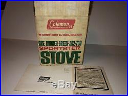 Coleman 502-700 One Burner Sportster Camp Stove 11 79 with Box