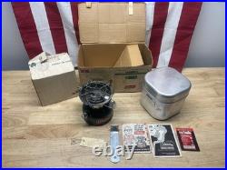 Coleman 502-800 Stove Cook Kit 4/74 W Box And Papers Near Mint