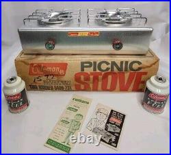 Coleman 5409-731 Picnic Stove Aluminum Two Burner LP Gas New In The Original Box