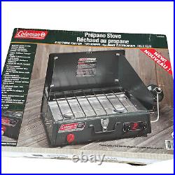 Coleman 5423E750 Two Burner Propane Stove WithElectronic Ignition WithBox EXCELLENT