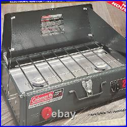 Coleman 5423E750 Two Burner Propane Stove WithElectronic Ignition WithBox EXCELLENT
