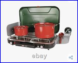 Coleman Cascade 328 3-Burner Camping Stove, Portable Cooktop with 28,000 Btus