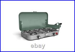 Coleman Cascade 3-in-1 Camping Stove 2 Burner Grill Griddle Combo Authentic