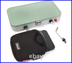 Coleman Cascade 3-in-1 Camping Stove 2 Burner Grill Griddle Combo Authentic