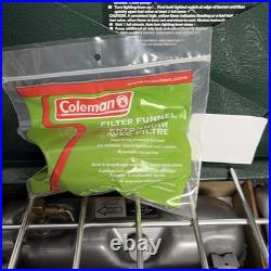 Coleman Dual Fuel Campstove 424 2-Burner Unleaded Gas Stove Never Used New
