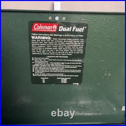 Coleman Dual Fuel Campstove 424 2-Burner Unleaded Gas Stove Never Used New