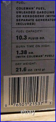 Coleman Exponent Multi Fuel Stove Made in USA 550B725 NEW Never Fired WithBOX Coleman Exponent Multi Fuel Stove Made in USA 550B725 NEW Never Fired WithBOX