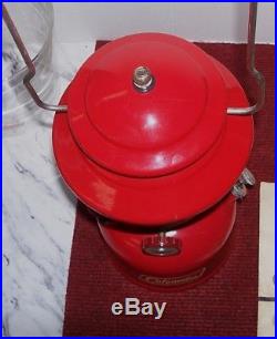 Coleman Lantern Red 200A 10/68 Nice, Box Papers Coleman Stove Fuel Guaranteed
