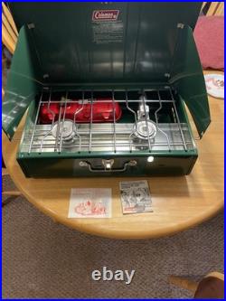 Coleman Model 413H 413H499 2 Burner Camp Stove 1983 Brand New In Box Never Used