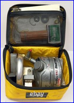 Coleman Peak 1 Feather 442 Dual Fuel Camp Stove withnew xtra generator/case L@@K
