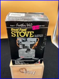 Coleman Peak 1 Feather 442 Dual Fuel Hiking Camping Stove New 04/99 withOB & Inst