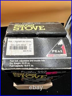 Coleman Peak 1 Feather 442 Dual Fuel Hiking Camping Stove New 04/99 withOB & Inst