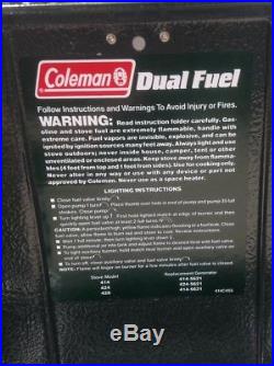 Coleman Powerhouse Stove 414 / 750 Dual Fuel New In Box Never Used