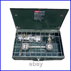 Coleman Powerhouse Unleaded 414 700 Dual Fuel 2-Burner Camp Stove