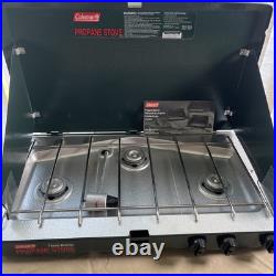 Coleman Propane Stove Three Burner Portable Gas Stove Vintage