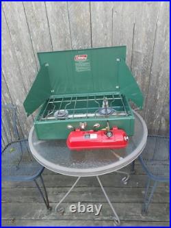 Colemen Camp Gas Stove #413H 2 Burner Dated 09/83 Made USA? Nice1
