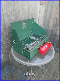 Colemen Camp Gas Stove #413H 2 Burner Dated 09/83 Made USA? Nice1