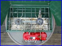 Colemen Camp Gas Stove #413H 2 Burner Dated 09/83 Made USA? Nice1