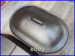 Columbus Iron Works Cast Iron Oval Fish Fryer with Lid, Restored Columbus Iron Works Cast Iron Oval Fish Fryer with Lid, Restored