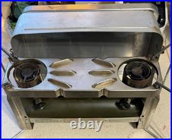 Complete Vietnam US Military Field Issued 2 Burner Dual Gas Stove Untested Rare
