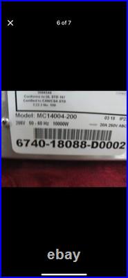 CookTek 645100 Countertop Induct Range Model Number MC14004-200
