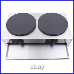 Countertop Electric Furnace Hot Burner Dual Electric Burner Hot Plate Stove US