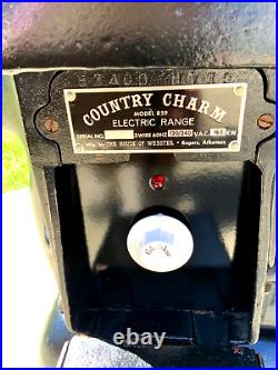 Country Charm Model R59 Electric Reproduction Range Antique Cast Iron wood stove