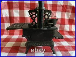 Crescent Cast Iron Vintage Child's Stove Complete