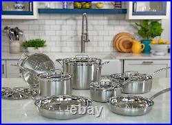 Cuisinart MultiClad Pro Triple-Ply Stainless Steel 12-Piece Cookware Set MCP-12N
