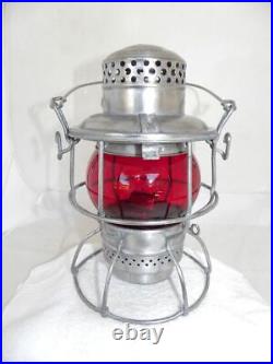 DULUTH MISSABE & IRON RANGE RAILROAD LANTERN Signal Red Lantern Globe