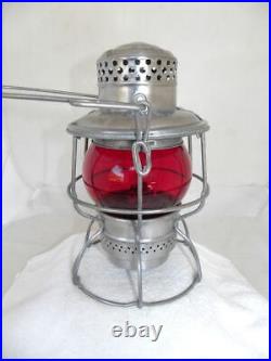 DULUTH MISSABE & IRON RANGE RAILROAD LANTERN Signal Red Lantern Globe