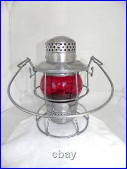 DULUTH MISSABE & IRON RANGE RAILROAD LANTERN Signal Red Lantern Globe