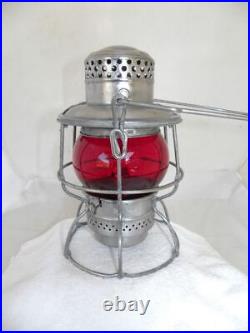 DULUTH MISSABE & IRON RANGE RAILROAD LANTERN Signal Red Lantern Globe