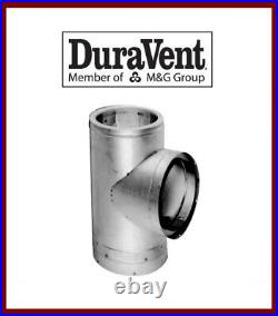 DURAVENT 6 DuraTech Vent Pipe-Stainless Steel Tee with Cap #6DT-STSS NEW