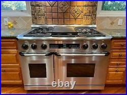 Dacor 48 inch dual fuel pro stainless steel range in excellent condition