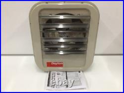 Dayton 804T20 Fan Forced Electric Unit Heater, Wall & Ceiling, 1 Or 3 Phase, 208V