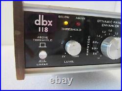 Dbx 118 Dynamic Range Enhancer with 1/4 Jack Upgrade Compression Expansion GOOD