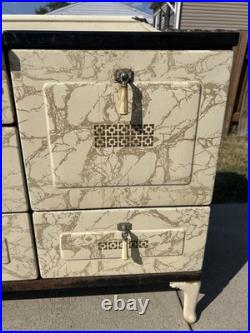 Detroit Jewel Deco Gas Stove Antique Enamel Finish Read Description As Is