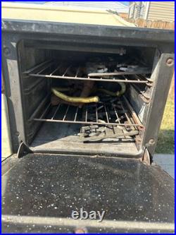 Detroit Jewel Deco Gas Stove Antique Enamel Finish Read Description As Is