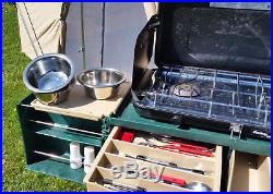 Dosko Campmate Portable Camp Kitchen Chuckbox with Century Camp Stove