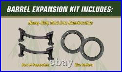 Double Barrel Camp Stove Kit Converts Single to Double Barrel Stove Cast