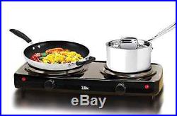 Double Buffet Burner Stove Electric Hot Cooking Portable Kitchen Outdoor Camping