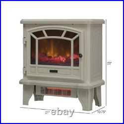 Duraflame Infrared Quartz Electric Fireplace Stove Cream Heater