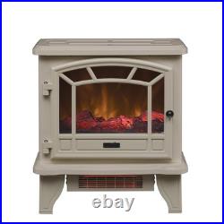 Duraflame Infrared Quartz Electric Fireplace Stove Cream Heater