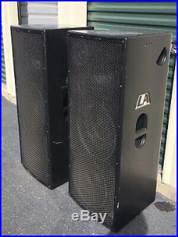 EAW LA325 Pair Full range 3 Way Speakers Working Biamp PA Audio Pro Grade