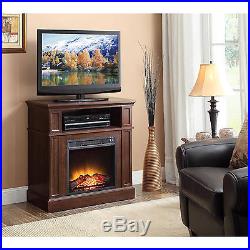 Electric Fireplace Entertainment Center, TV Stand, Stove, Heater, Flame Effects
