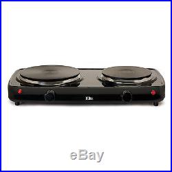 Electric Portable Cooktop Double Stove Hot Plate Dual Burner Top Compact Buffet