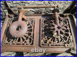 Eriez Cast Iron Cook Stove 2 Burner Collectible #82 Rare not a Griswold