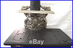 Exceptionally RARE Antique Dolly's Favorite Salesman Child Cast Iron Toy Stove