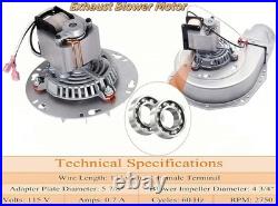 Exhaust Blower Motor for Ashley, King, US Stove Pellet Stoves Model 80473